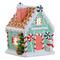 7" Teal Nostalgic Ceramic Lit Gingerbread House